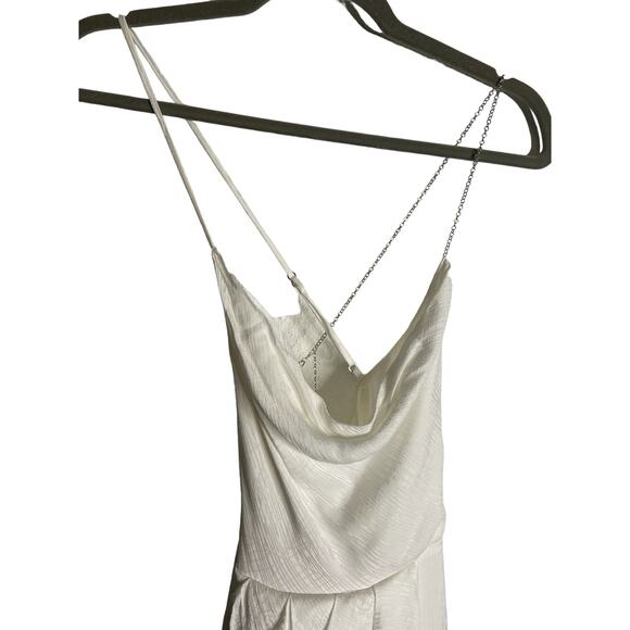 Michael Costello X Revolve Tessa Midi Dress Chain Strap Party Bridal Classy M - Picture 7 of 13